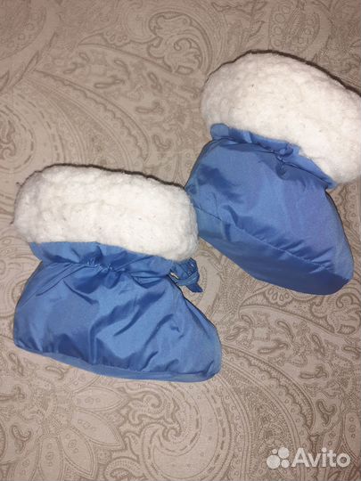 Теплый комбинезон - трансформер для мальчика 74-80