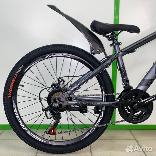 Скоростной велосипед Серый-белый новый