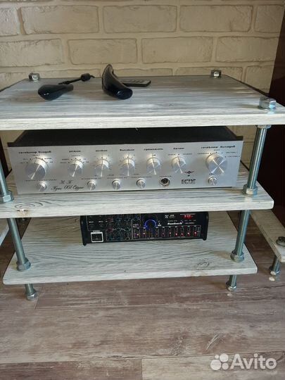 Колонки Корвет 150 ас - 001, усилитель Бриг