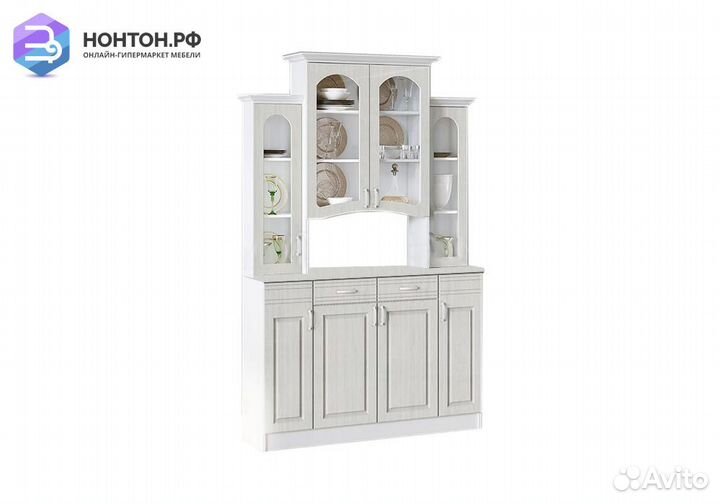 Буфет Констанция 4-х створчатый сандал светлый