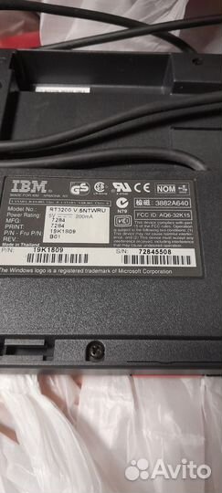 Клавиатура ретро IBM Space Saver II RT3200 адаптер