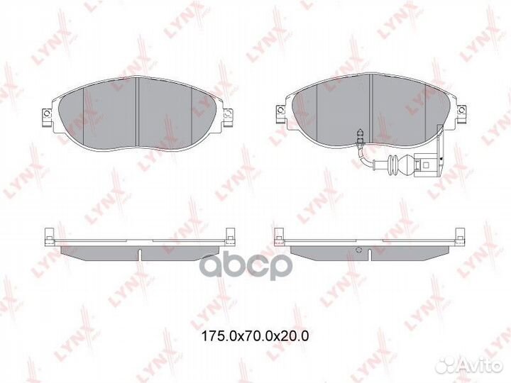 Колодки тормозные дисковые BD-8042 lynxauto