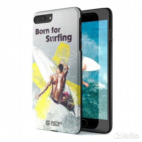 Чехол Sensocase для iPhone 7 Plus со стеклом плас