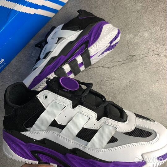 Кроссовки Adidas Niteball White Purple (36-45)