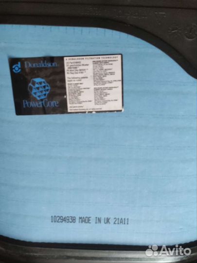 Фильтр воздушный 10294938