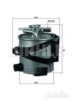 KLH44/22 фильтр топливный Renault Megane II 2