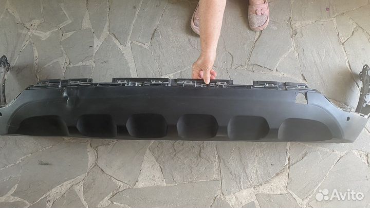 Накладка на задний бампер kia sportage