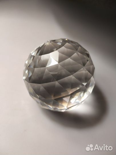Шар гранёный, горный хрусталь