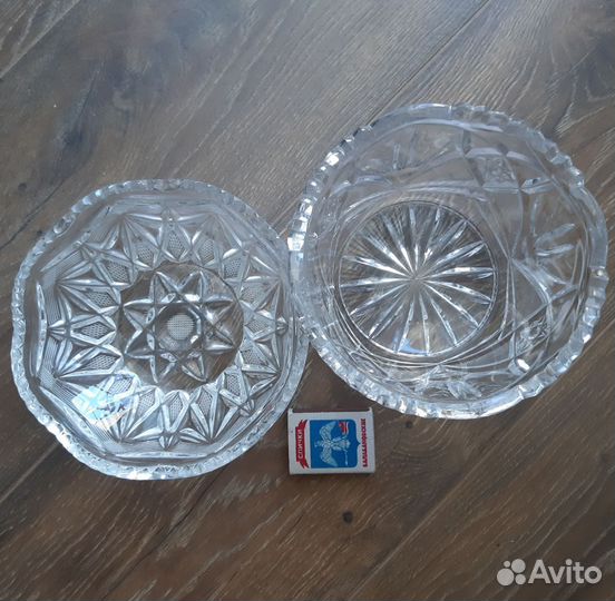 Хрустальная конфетница-салатница