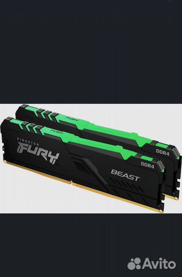 Память dimm DDR4 PC4-25600 Kingston, 16Гб, 1.35 В