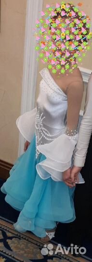 Платье для бальных танцев юниоры 1 стандарт