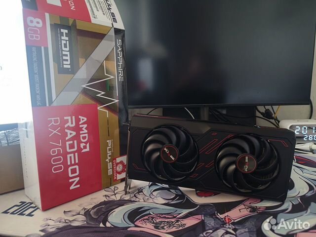 Видеокарта AMD RX 7600 Sapphire pulse