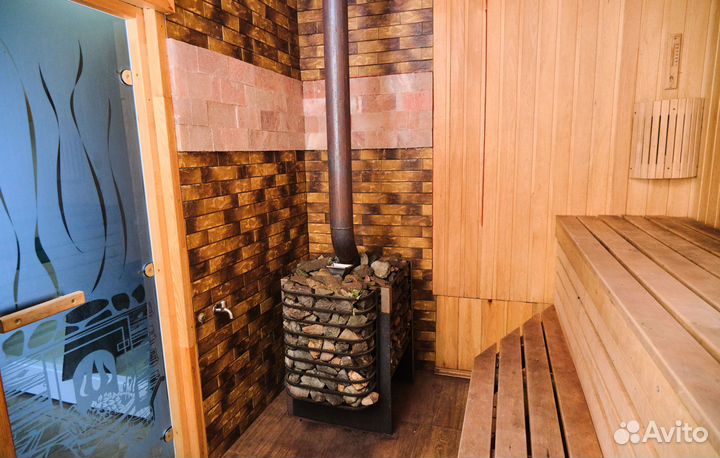 Баня сауна с бассейном