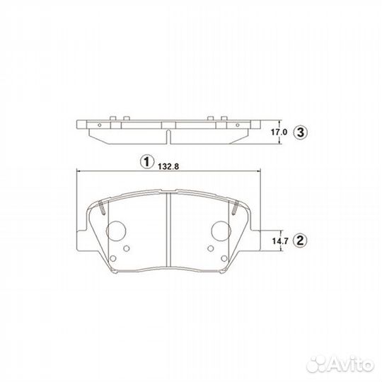 Ckkh-69 Колодки тормозные