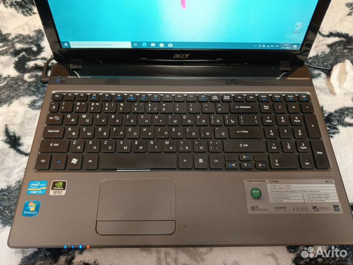 Ноутбук Acer aspire 5750G