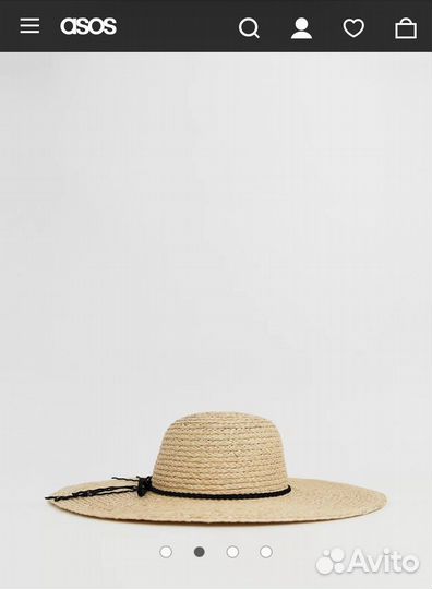Шляпа соломенная