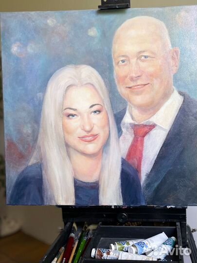 Картина маслом на холсте портрет по фото