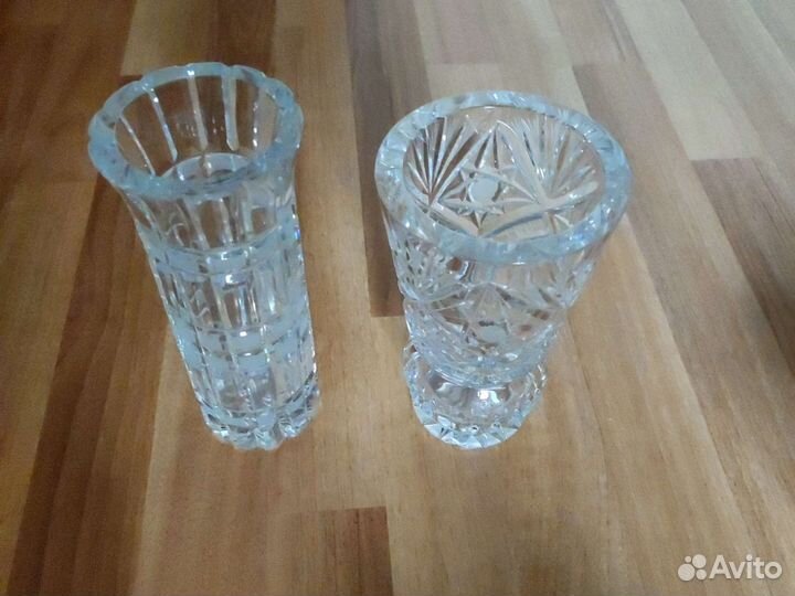 Вазы хрусталь разные