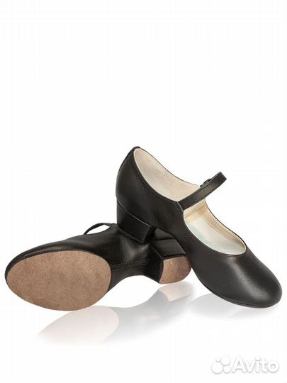 Туфли народные чёрные