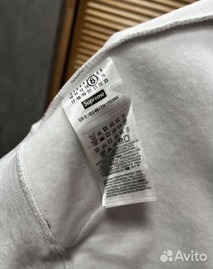 Зип худи Supreme x MM6 Maison Margiela hoodie