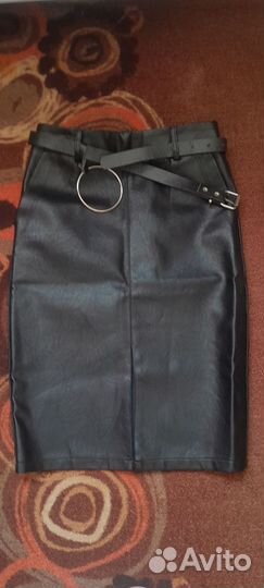 Кожаная юбка
