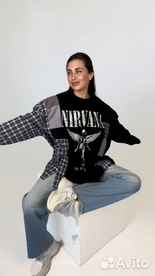 Рубашка пэчворк