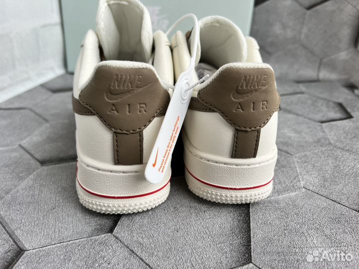 Кроссовки Nike air force 1 бежевые 36-46