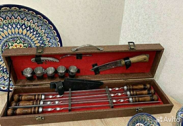 Шашлычный набор подарочный набор шампуров