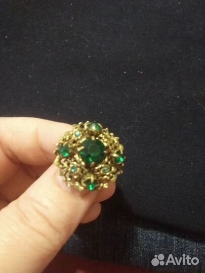 Старинная бижутерия. Брошь Чехия. Брошь СССР