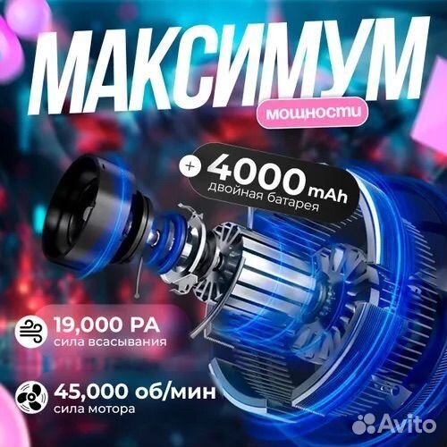 Портативный автомобильный пылесос №106