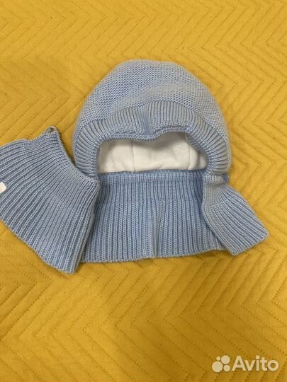 Шапка зимняя для новорожденных журавлик