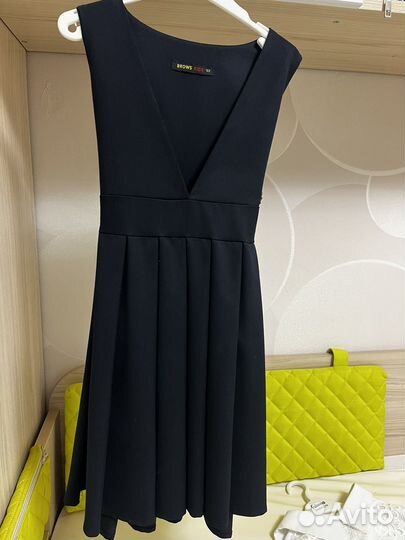 Сарафан школьный синий 122