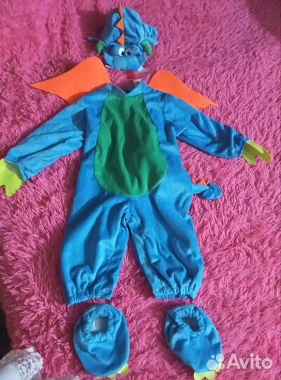 Новогодний костюм для мальчика 80- 86 см Дракончик