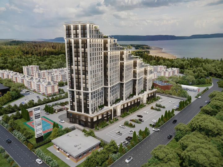 1-к. квартира, 55,9 м², 13/22 эт.