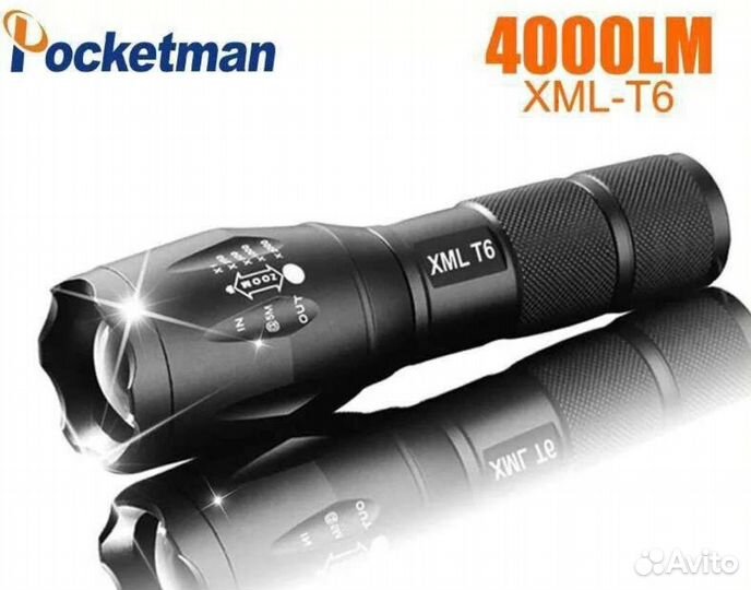 Фонарик тактический Pocketman XML-t6