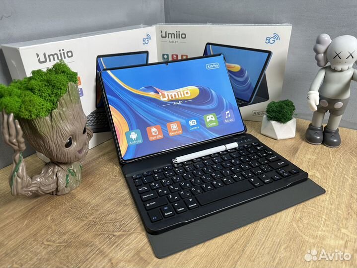 Планшет с клавиатурой Umiio A10 PRO (Серый) 6/128