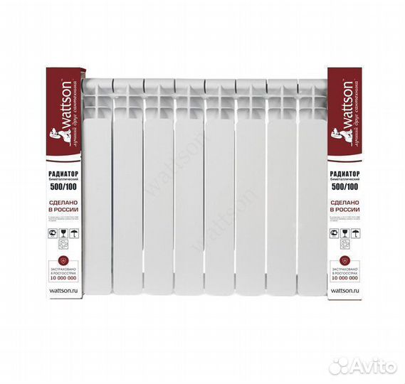 Радиатор биметаллический 500/80 Wattson