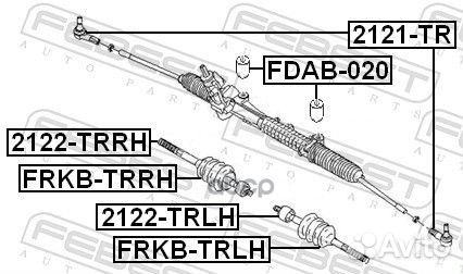 Пыльник рулевой левый ford transit 06-14 frkb-trlh