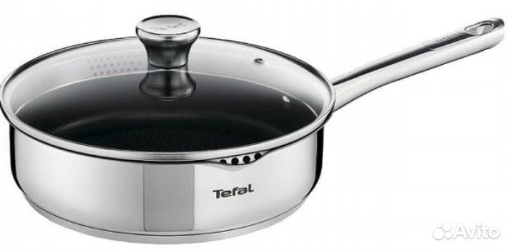 Сотейник tefal Duetto A6993224 с крышкой серебрист