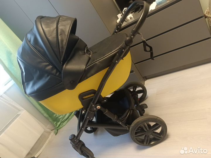 Коляска люлька agio prada экокожа