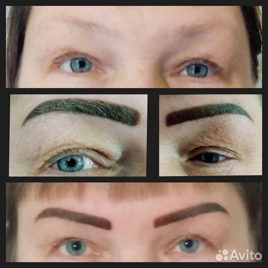 Татуаж бровей/ пудровое напыление