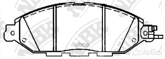 Колодки тормозные дисковые перед PN50001 NiBK