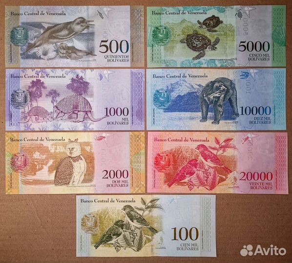 Банкноты Венесуэлы