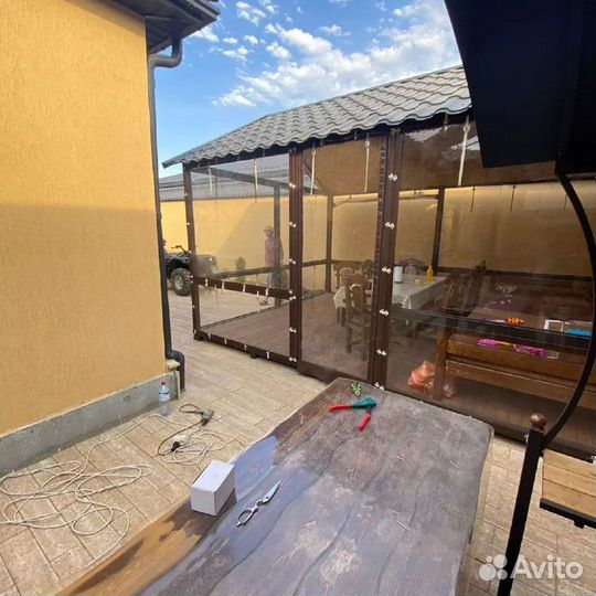 Мягкие окна для беседки