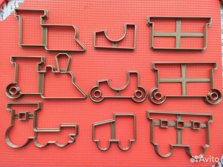 Формы для выпечки 3D паровоз, поезд