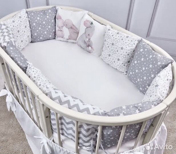 Бортики в детскую кроватку