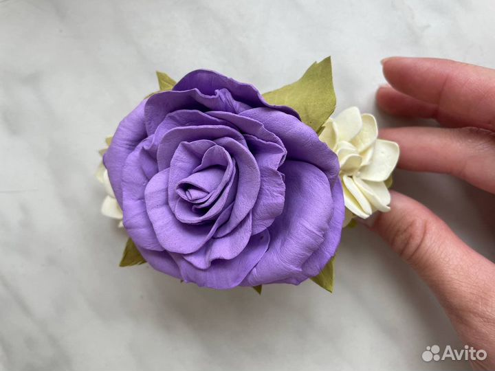 Заколка для волос ручная работа