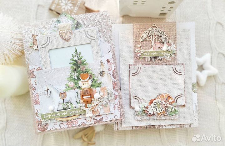 Зимний альбом ручной работы в стиле 