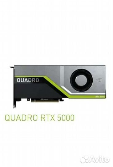 Видеокарта Nvidia Quadro RTX 5000 16GB, OEM, новые
