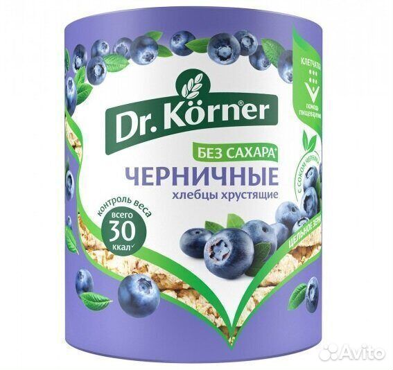 Опт - Хлебцы Dr. Korner Злаковый Коктейль Черничн